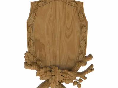 Carved panel painting STL 3D model get