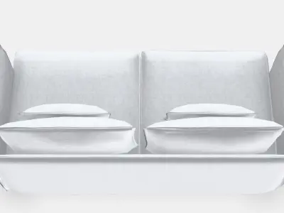 SODERHAMN 3-seat sofa 8 Low-poly 3D model