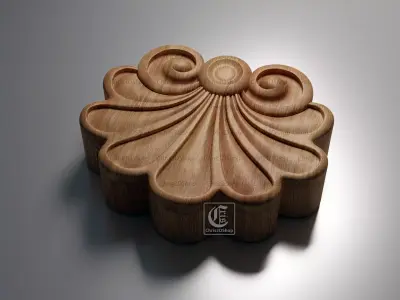 Shell Jewelry Box 3D STL files for CNC and 3D Printer 3D model