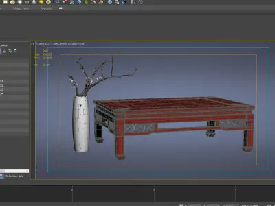 cabinet cabinet wardrobe sofa bed table bookshelve 3D model