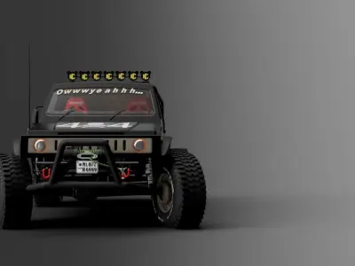 Extreme suzuki samurai 3D model