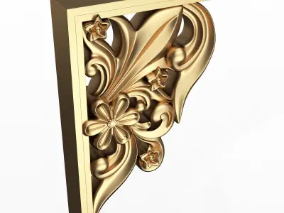 Bracket Plaster Molding Decoration 06 Low-poly 3D model