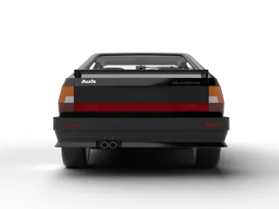 Audi Quattro UR 1980 3d model 3D model