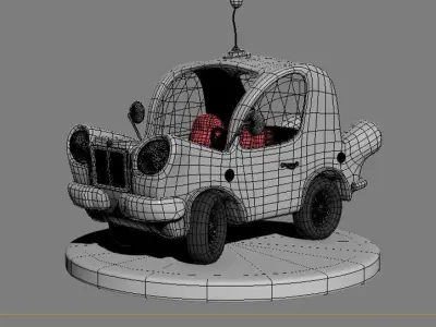 Car Cartoon Low-poly 3D model