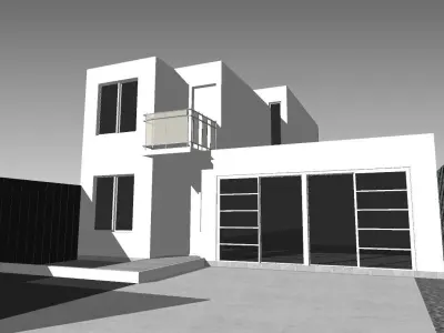 Modern residence Free 3D model