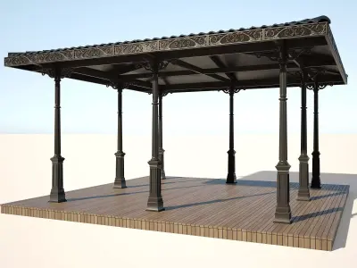 Classic Pergola 3D model
