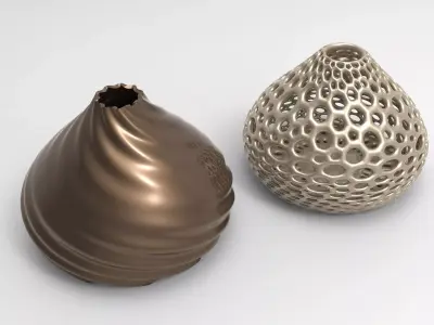 Vase Voronoi 56 3D print model