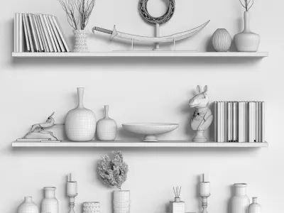 Decorative set 10 3D model