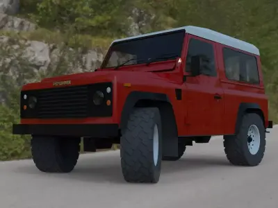 Landrover Defender  Basic 3D model
