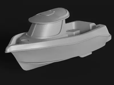 Arvor fishing boat 3D print model