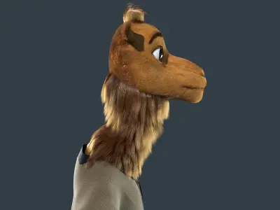  Cartoon Camel NoRIG 3D model