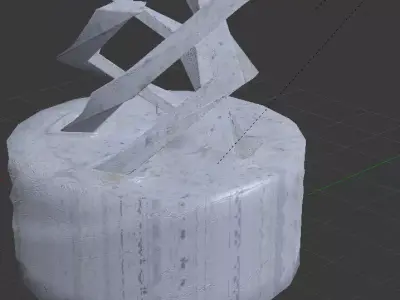 Street monument Free low-poly 3D model