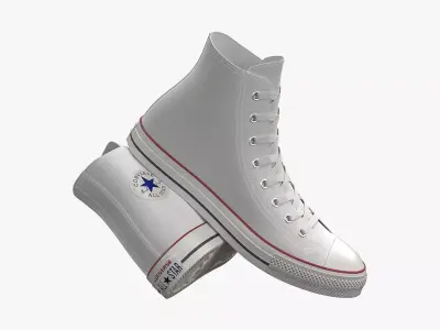 Chuck Taylor All Star Classic High Top White 3D model