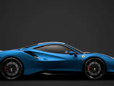 Ferrari GTB 488 Pista 2020 3D model
