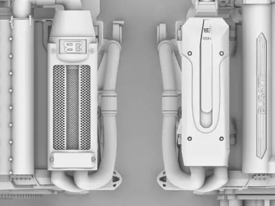 BUGATTI VEYRON ENGINE 3D print model