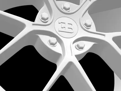 Bugatti Veyron oem scalable and printable rims 3D print model