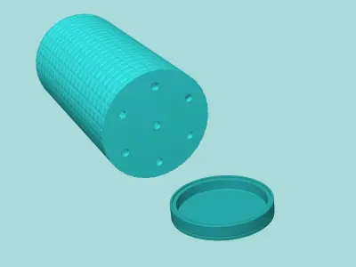 Vase 18 with Plate - Simple Plant Pot - Home Decor 3D print model