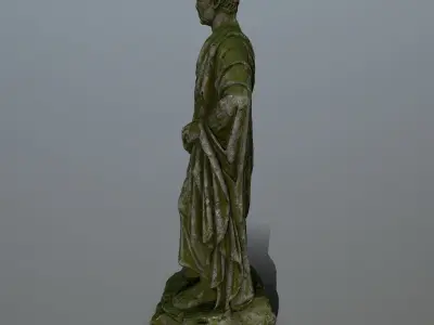 statue 5 roman Low-poly 3D model