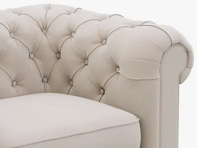 Restoration Hardware Kensington Upholstered Chair 3D model