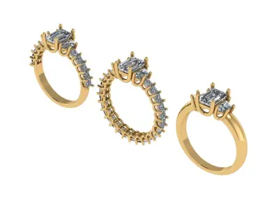 Daimond Ring 3D print model buy
