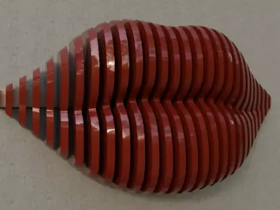 Kiss Wall Art 3D model