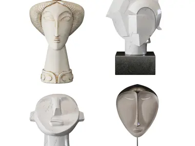Sculptures Mega Pack 3D Model Collection