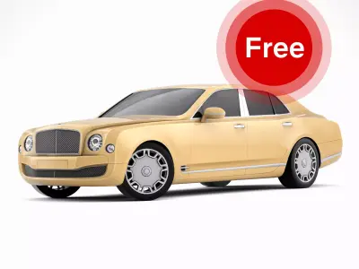 Bentley Mulsanne Free low-poly 3D model