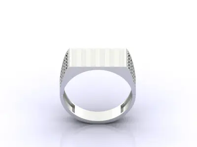 Print Ready STL 3DM  Gents Rings Diamond Men Ring  3D print model 9