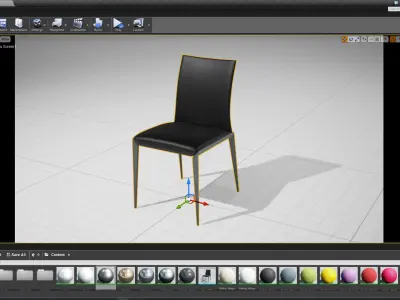MolteniC Dart UE4 Low-poly 3D model