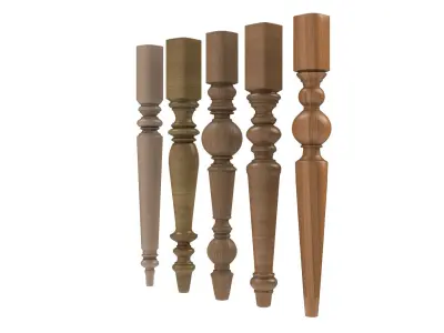 Wooden Balusters 3D model