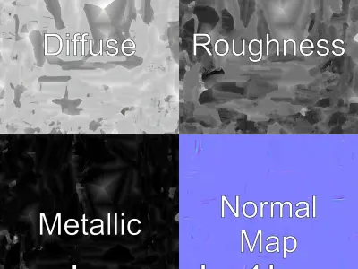 Millennium Bridge Modern Suspension Pedestrian Structure Low-poly 3D model