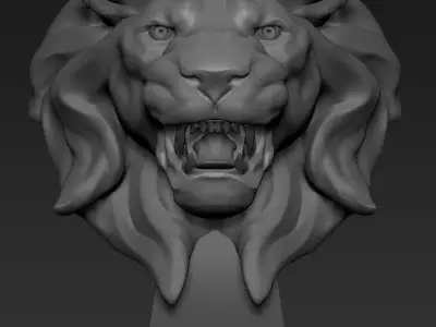 Lion Head  3D model