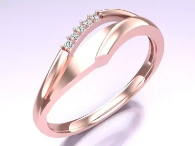 Diamond Ring - Womens Rings - N420223 Free 3D print model