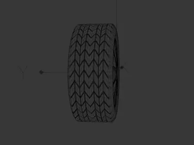 Realistic Car Wheel with Brake System 3D model