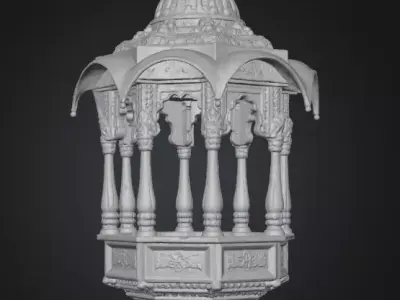 Indian Jharoka 3d 3D model