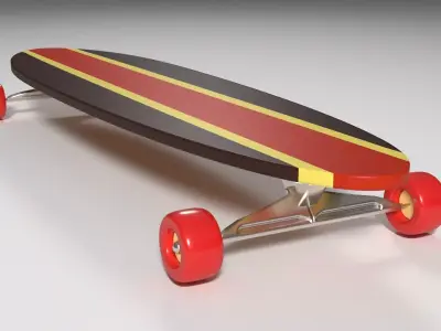 Skateboard Generic Low-poly 3D model