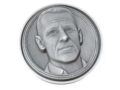 Ryan Giggs Footballer Medallion 3D print model