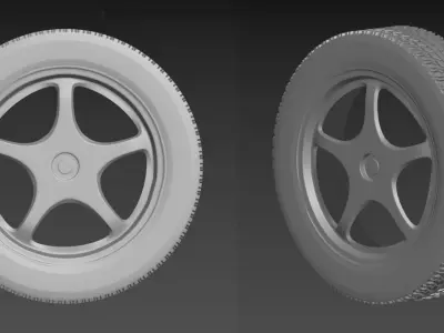 car tyre    3D model