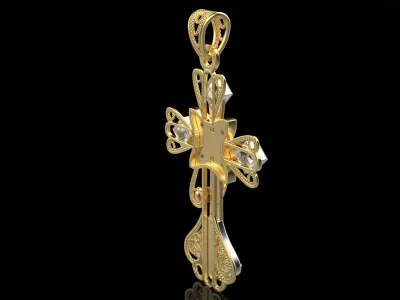 Cross Pendant 8957 3D print model