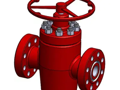 Gate Valve 2 1 16 3000 psi RX34 3D print model