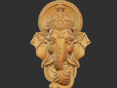 ganesha head 3D print model