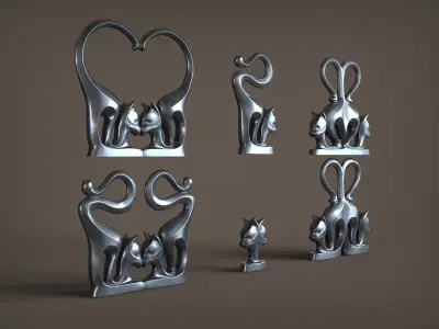Cats Home Decor 3D print model
