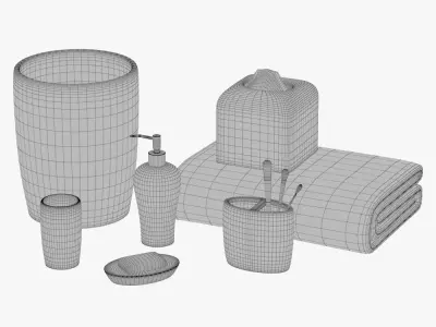 Bathroom Accessories Vol 01 3D model