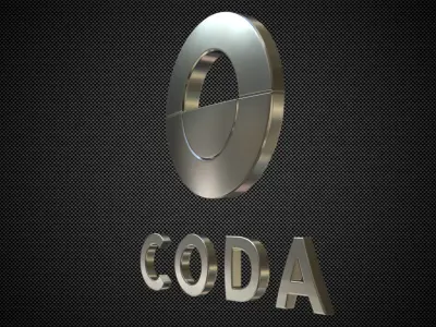 coda logo 3D model