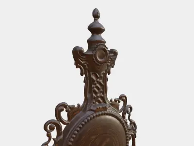 Wooden Clock Decor For Wood Carving 3D print model get