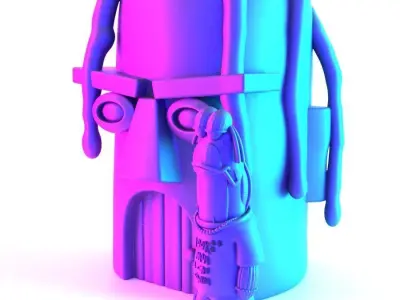 Travis Scott SpongeBob SquarePants Look Mom I Can Swim toy 3D print model