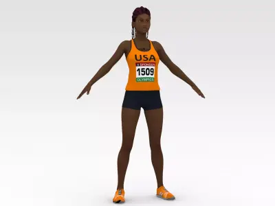 Athlete Runner  3D model
