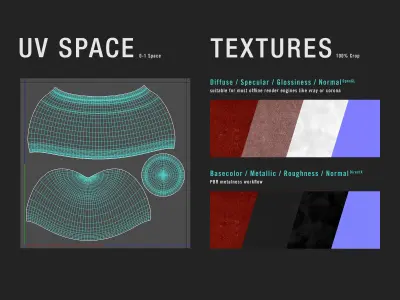 Vase Red Iron 3D model