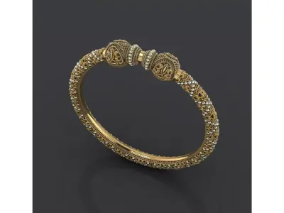 fusion bangles moo karra indian  23 3D print model