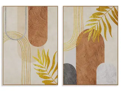 Abstract Painting Frame set 3D model 54